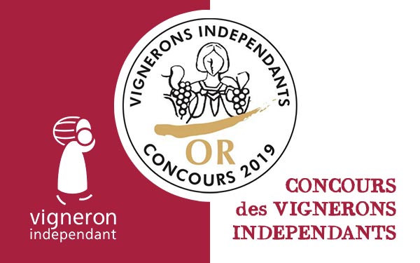 Médaille d'or Concours des Vignerons indépendants 2019